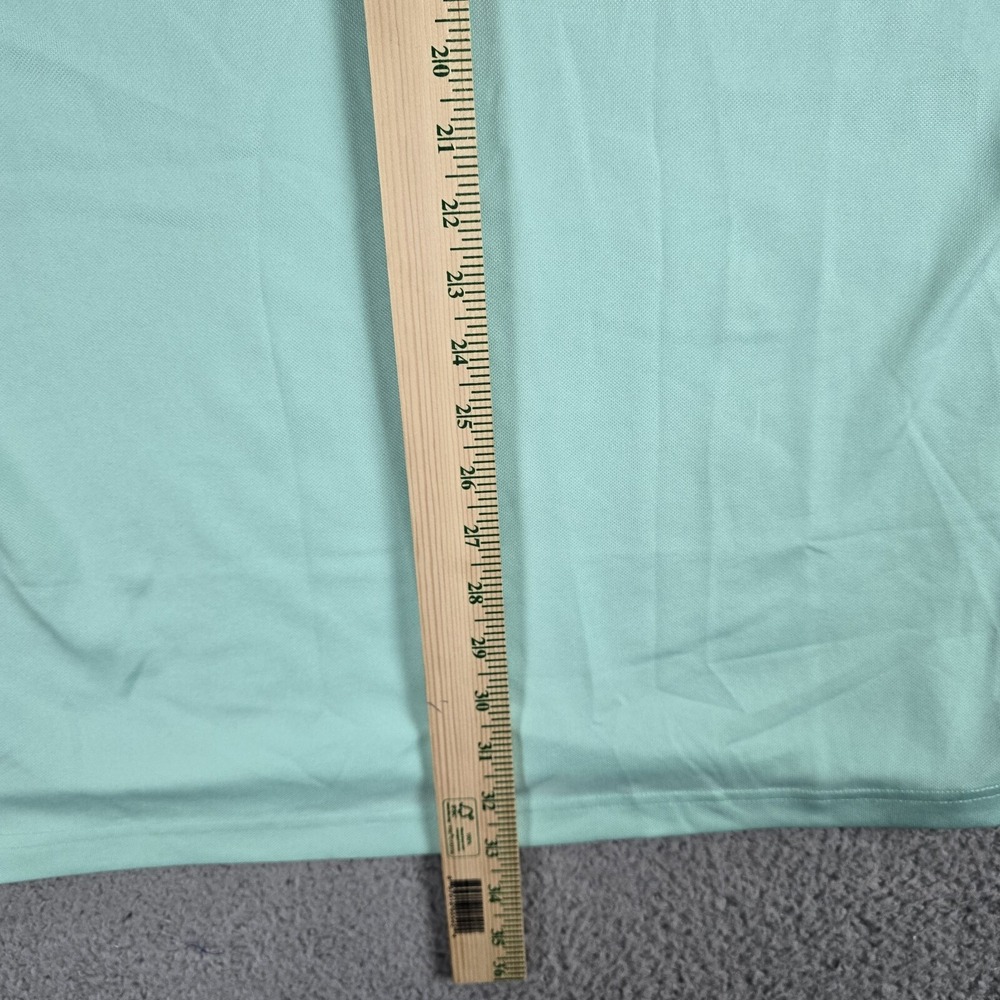 Dunning Golf Polo Shirt Mens Large Green Performance Stretch‎ Wicking - Picture 10 of 11